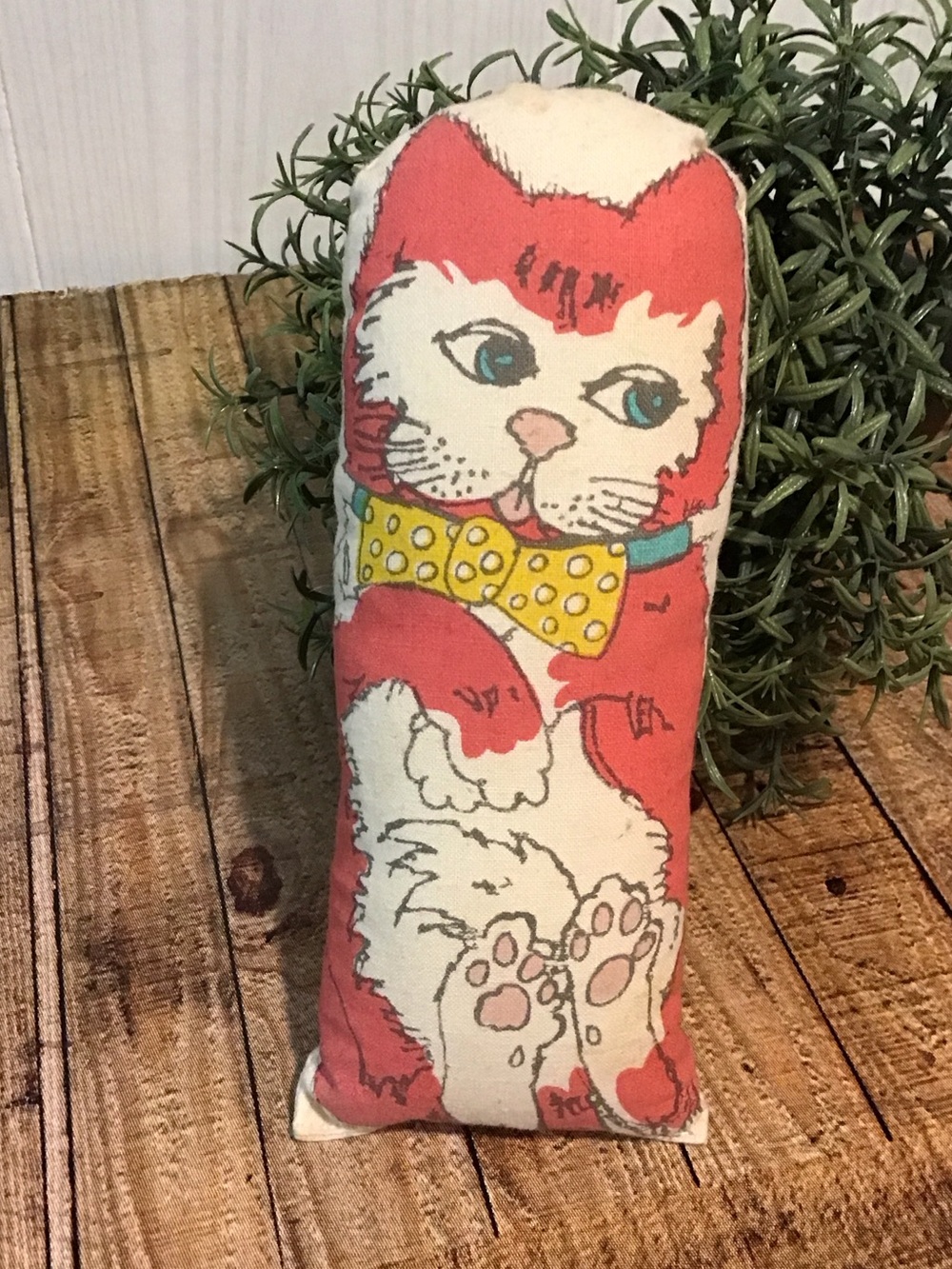 ♥️5/25$ tiny vintage cat pillow
